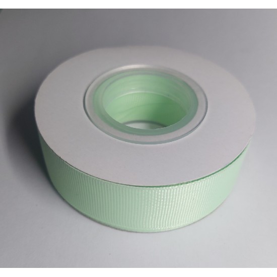 Лента репсовая однотонная 2,5 см*20 ярдов цв. мятный, цена за катушку